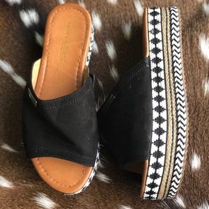 Henry Ferrera Platform Slip On Sandals